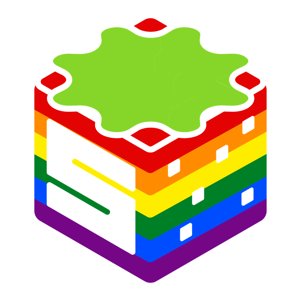 Logo Strawberry Crew arc-en-ciel